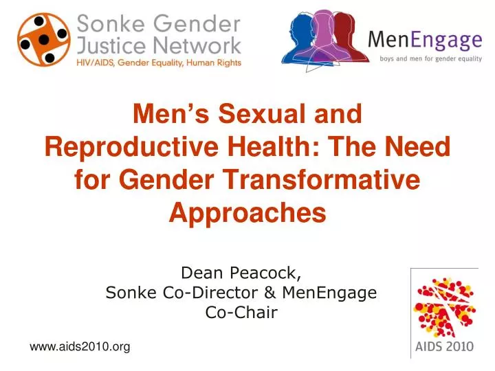 men s sexual and reproductive health the need for gender transformative approaches