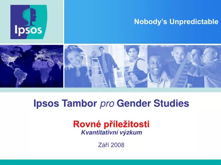 ipsos tambor pro gender studies rovn p le itosti kvantitativn v zkum z 2008
