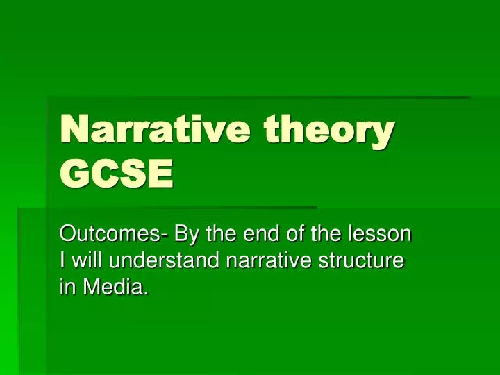 narrative theory gcse