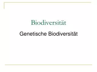 biodiversit t