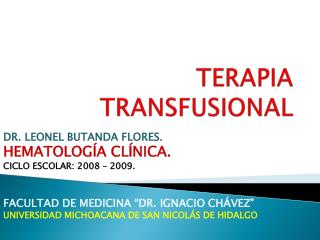 terapia transfusional