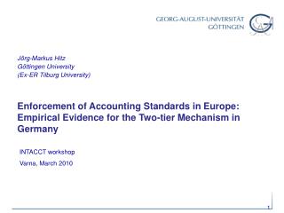 Enforcement of Accounting Standards in Europe: Empirical Evidence for the Two-tier Mechanism in Germany