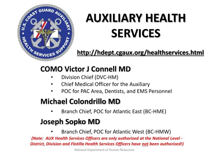 auxiliary health services