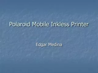 Polaroid Mobile Inkless Printer