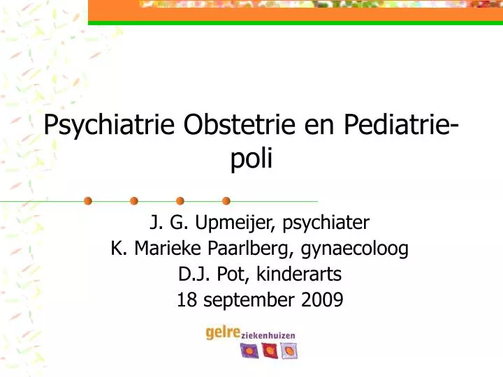 psychiatrie obstetrie en pediatrie poli