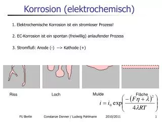 korrosion elektrochemisch
