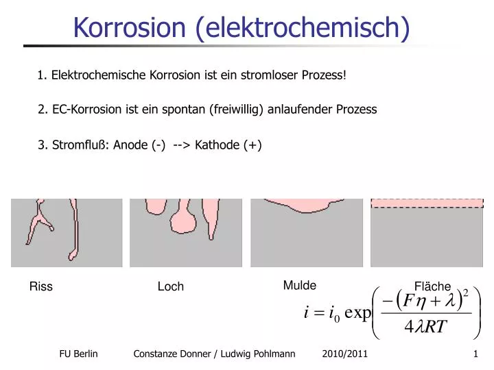 korrosion elektrochemisch