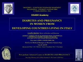 DIABETES AND PREGNANCY IN WOMEN FROM DEVELOPING COUNTRIES LIVING IN ITALY