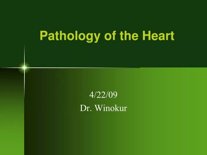 pathology of the heart