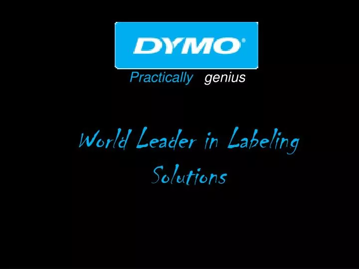 practically genius world leader in labeling solutions
