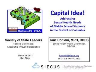Capital Idea! Addressing Sexual Health Needs of Middle School Students in the District of Columbia
