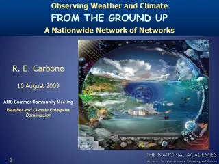 AMS Summer Community Meeting Weather and Climate Enterprise Commission