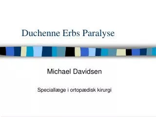 duchenne erbs paralyse