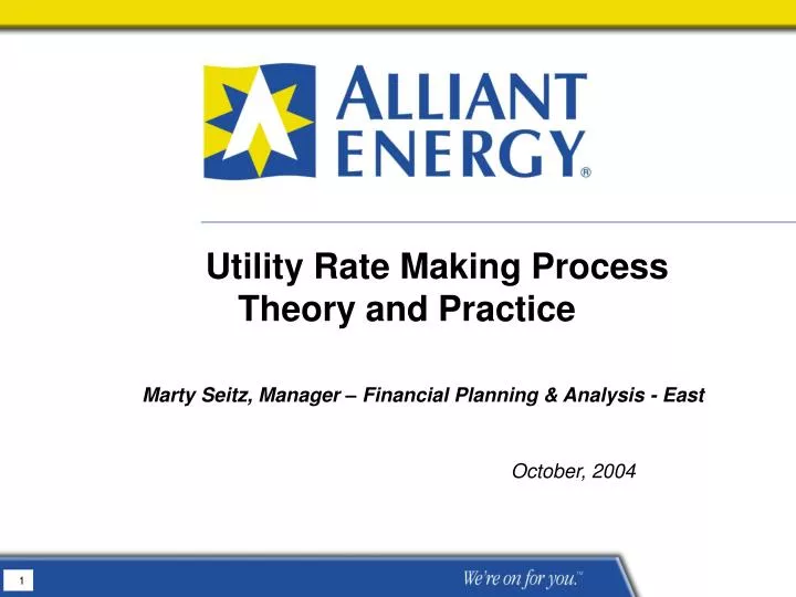 utility rate making process theory and practice