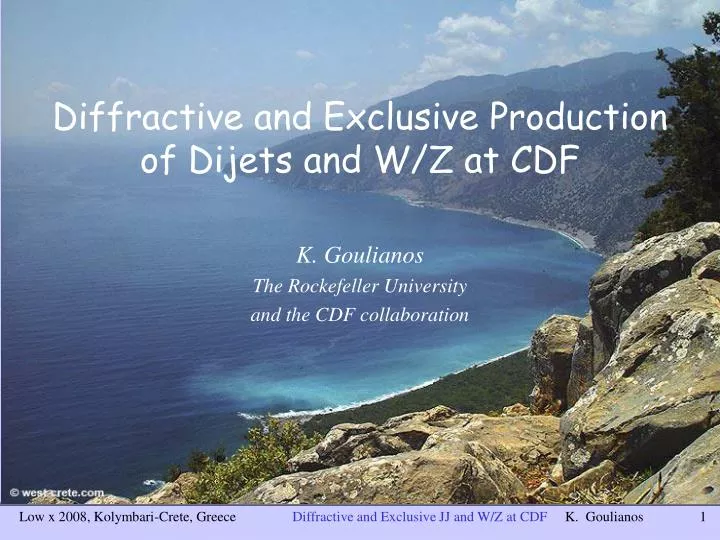 diffractive and exclusive production of dijets and w z at cdf