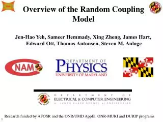Overview of the Random Coupling Model
