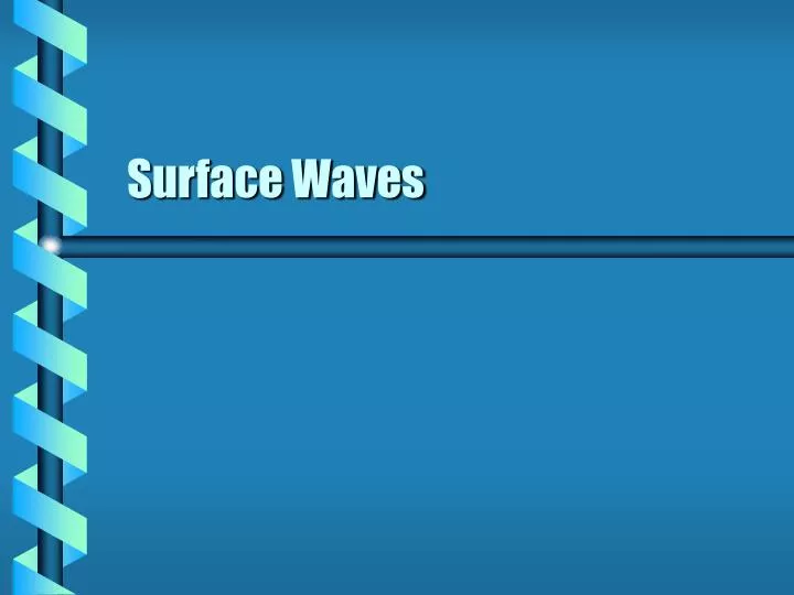 surface waves