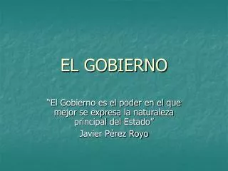 el gobierno