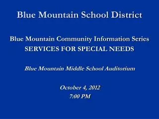 Blue Mountain School District