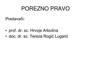 porezno pravo
