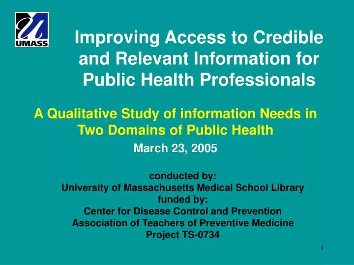 improving access to credible and relevant information for public health professionals