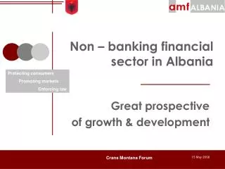 Non – banking financial sector in Albania