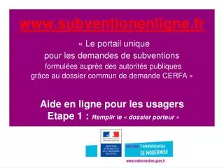 Votre association a adhéré à www.subventionenligne.fr