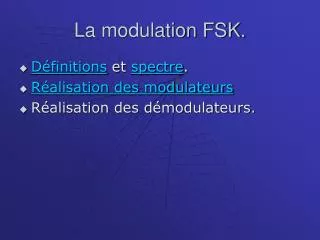 la modulation fsk