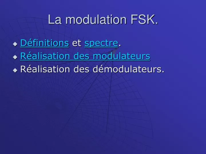 la modulation fsk
