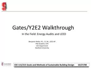 Gates/Y2E2 Walkthrough