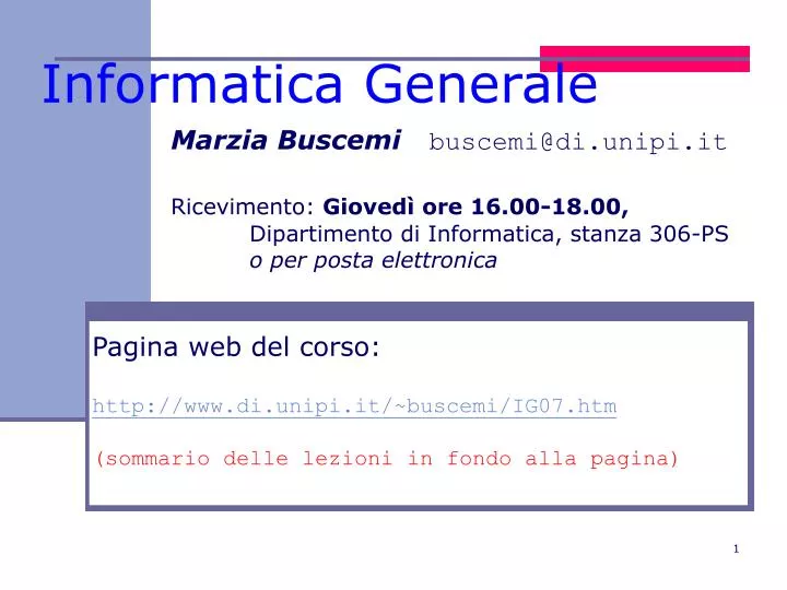 informatica generale