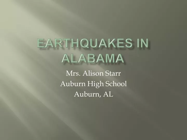 earthquakes in alabama
