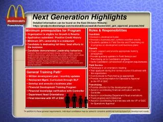 Next Generation Highlights