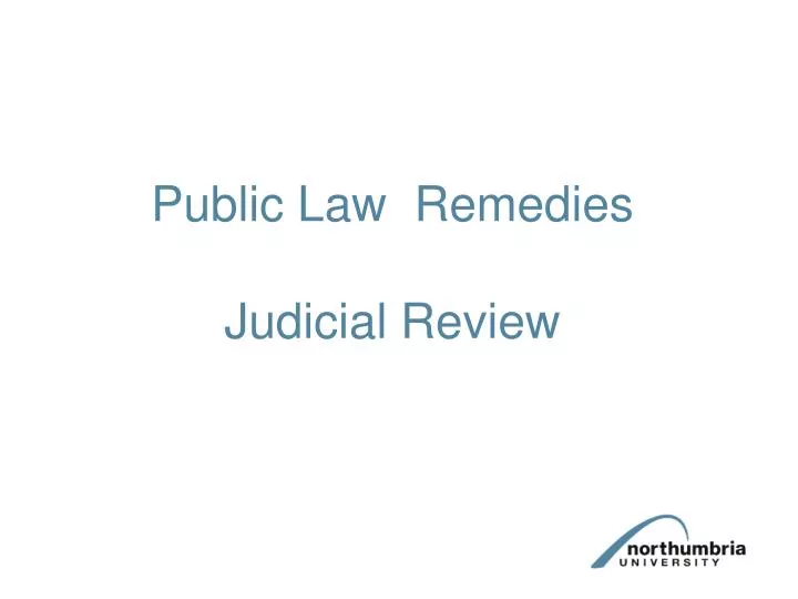 public law remedies judicial review