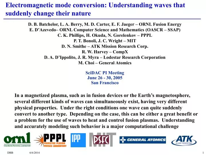 electromagnetic mode conversion understanding waves that suddenly change their nature