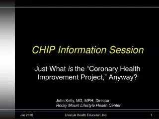 CHIP Information Session