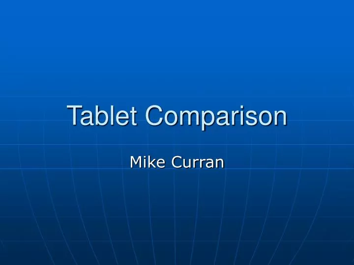 tablet comparison
