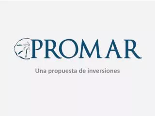 una propuesta de inversiones