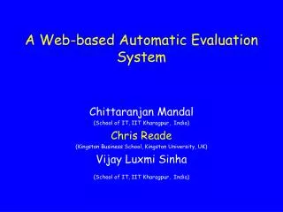 A Web-based Automatic Evaluation System