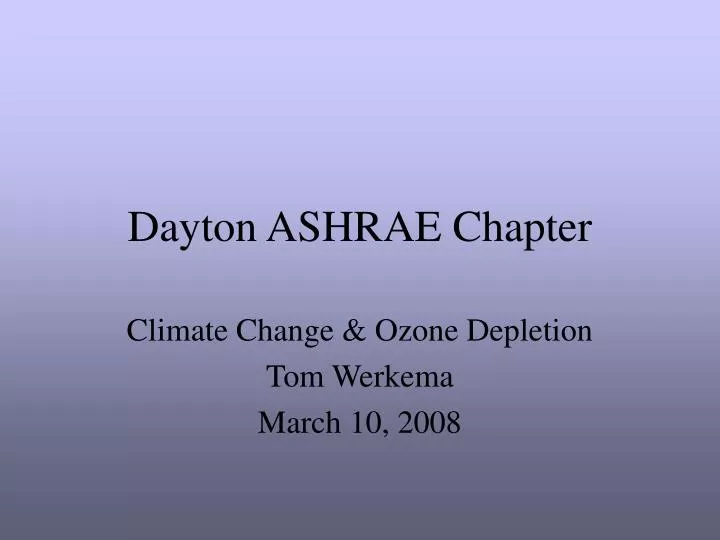 dayton ashrae chapter