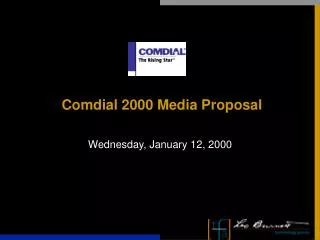 Comdial 2000 Media Proposal