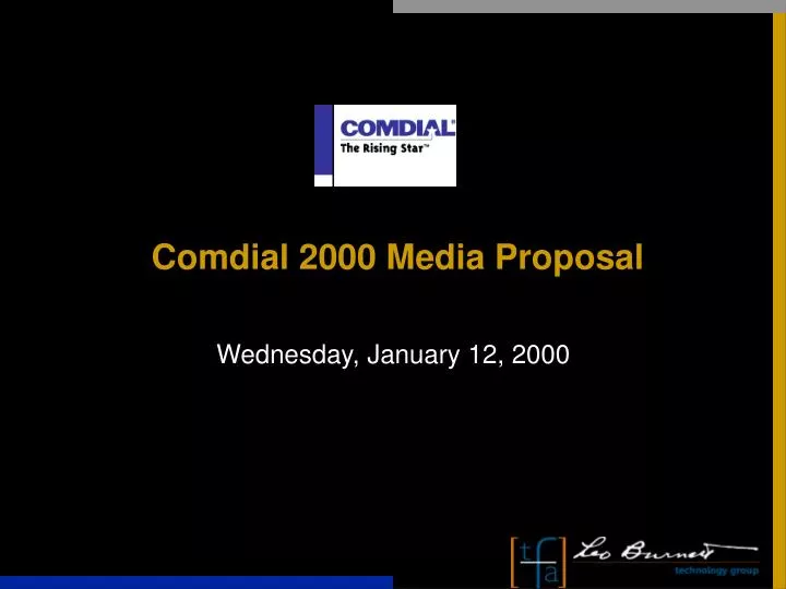 comdial 2000 media proposal