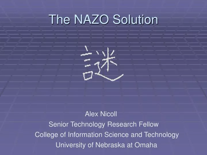 the nazo solution