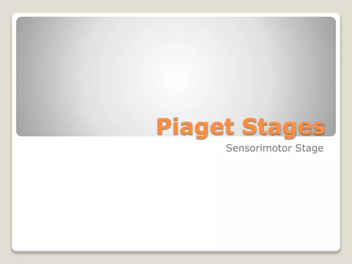 piaget stages
