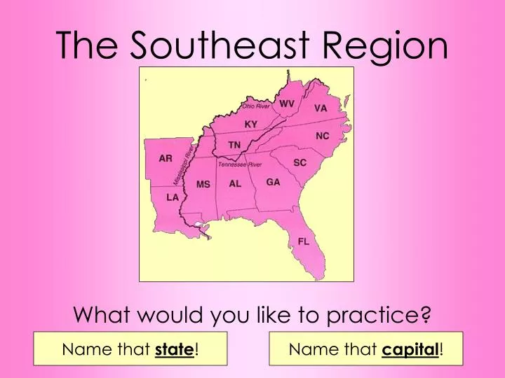 the southeast region