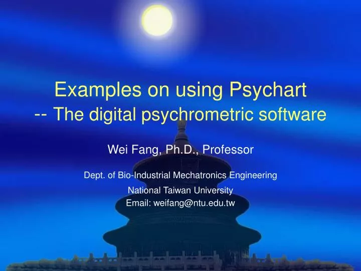 examples on using psychart the digital psychrometric software