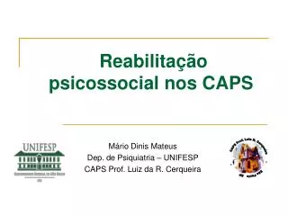 Reabilitação psicossocial nos CAPS