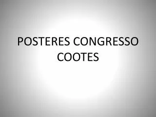 posteres congresso cootes