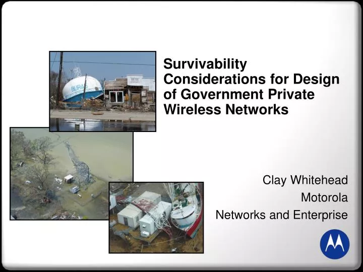 survivability considerations for design of government private wireless networks