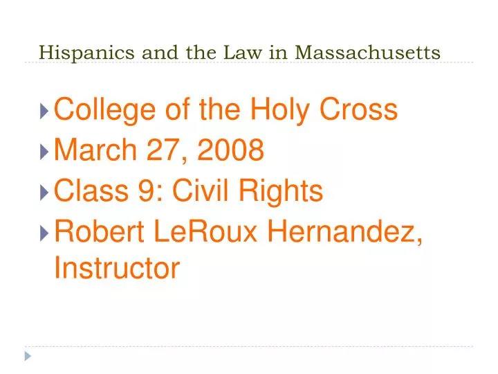 hispanics and the law in massachusetts